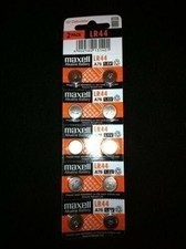 10 Maxell LR 44 357 LR44 GPA76 L1154 A76 Watch Battery