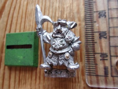 Citadel Games Workshop Chaos Dwarf Beastmaster C22 Hound Handler 1980er Metall