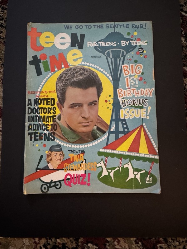 TEEN TIME magazine September 1962