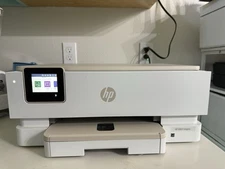 HP ENVY Inspire 7255e Wireless Inkjet All-in-One Printer - White/Beige