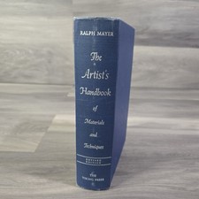 Signed Artist's Handbook of Materials and Techniques Ralph Mayer Hardcover