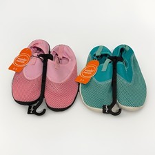 Wonder Nation Water Shoes Girls 2-3 Pink Mint Swim Beach Pool Lot of 2 NEW