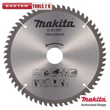 Image of Makita 190x30MM 60T TCT Circular Saw Blade D-81387 Multi Purpose Blade