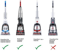 Genuine Hoover Brushroll Belt 440012733 for Powerdash Pet Carpet Cleaners