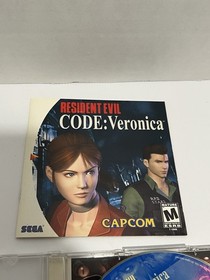 Resident Evil CODE Veronica (Dreamcast, 2000) Complete W/ Registration Tested ￼