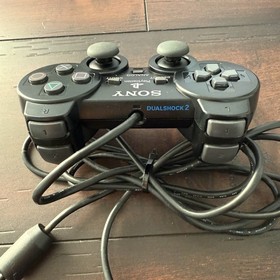 PS2 Sony PlayStation 2 OEM DualShock 2 SCPH-10010 (A) Black Tested