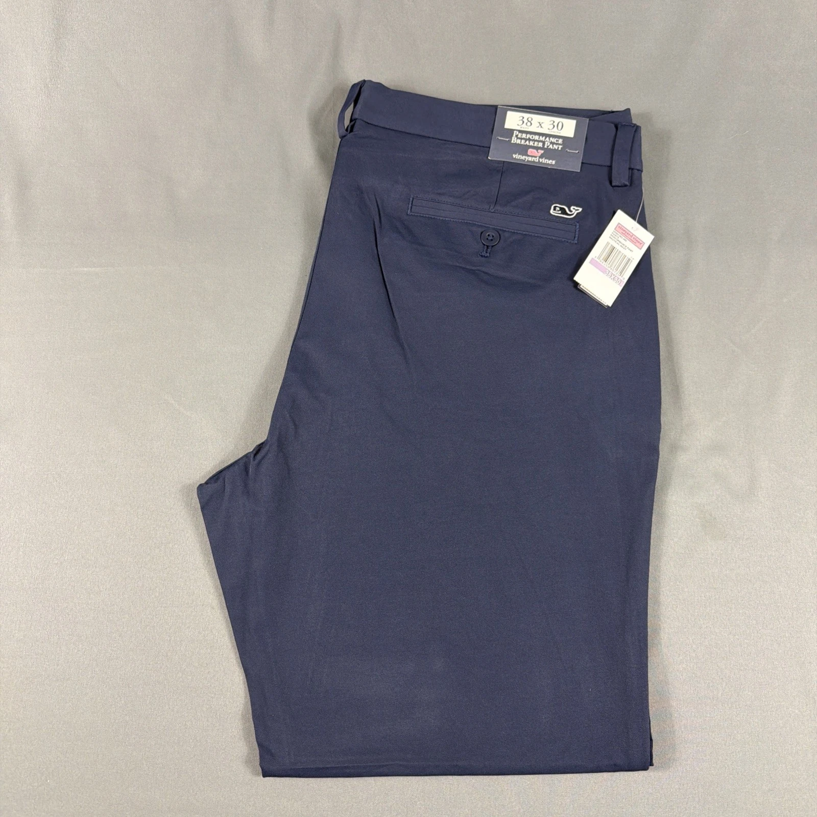 Vineyard Vines Golf Pants Performance Breaker 38 x 30 Navy Nylon Spandex NWT