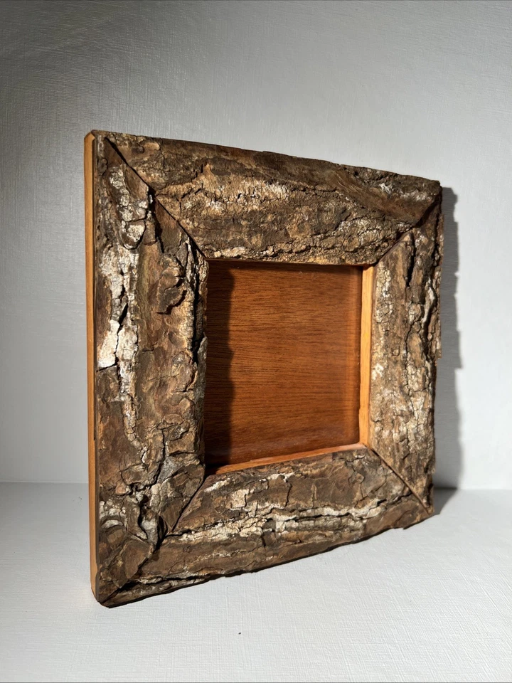 Rustic Bark Wood Picture Frame – Natural Tree Bark Design - Image 3 of 4