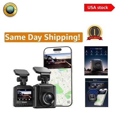 2K WiFi Dash Cam with 170° Wide-Angle for Ultimate Driving Safety   Mini Design
