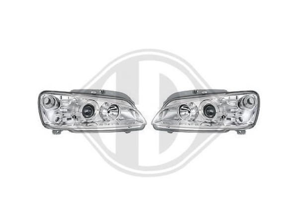 Designsatz Scheinwerfer Angel Eyes Klarglas Chrom FüR Peugeot 106 1996--image