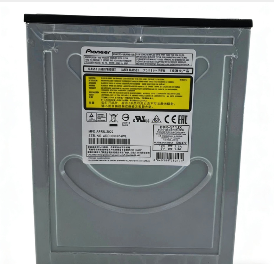 Pioneer Blu-ray playback burning optical drive supports 4K UHD BDR