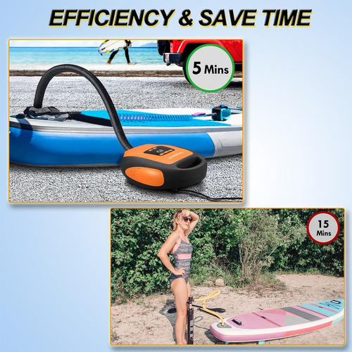 Paddle Board Pump Electric Portable, SUP Pump for Paddleboard, 20PSI Air Compres - Picture 3 of 7