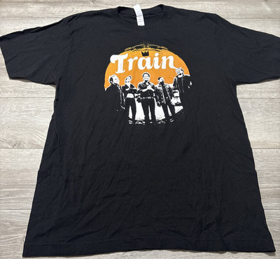 Train Rock Music Concert T Shirt Black Size Large Summer Road Trip 2024 Tour