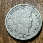 1910-D Barber Liberty Head Dime Great Condition 90% silver Actual coin FI 3-2