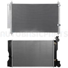 For 2009-2015 Toyota For Corolla Aluminum Radiator & AC Condenser Cooling Kit