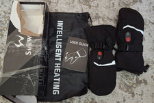 SunWill Heated Mittens Heating Gloves Size XS X-Small Black 7.4V 2200mAh Battery