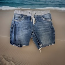 Girls Jeans Justice Jean Shorts. Cutoff Style. Size 10R Stretchy Waist. 006