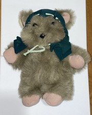 Vintage Ewok 11 Plush Walt Disney World Disneyland Star Wars Green Hood ROTJ
