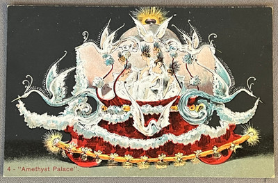 Missouri MO Kansas City, Priests Of Pallas Parade Float Amethyst Palace, 1909 PC