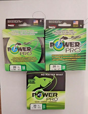Power pro braided fishing line 20 and 30 lbs test