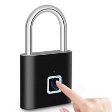 Smart Lock Fingerprint Padlock Lock Keyless Waterproof Anti-Theft UK Stock