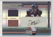2004 Playoff Absolute Memorabilia Rookie Premiere Materials Tatum Bell Auto 4g8