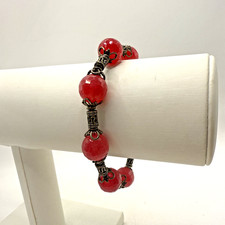 Handmade BOHO Hippie Chick Natural Stone Fashion Statement Bracelet 9"