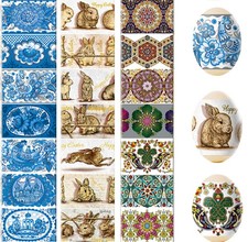 3 Sets Ukrainian Thermo Heat Shrink Sleeve Easter Egg Wraps Decor for 21 Eggs