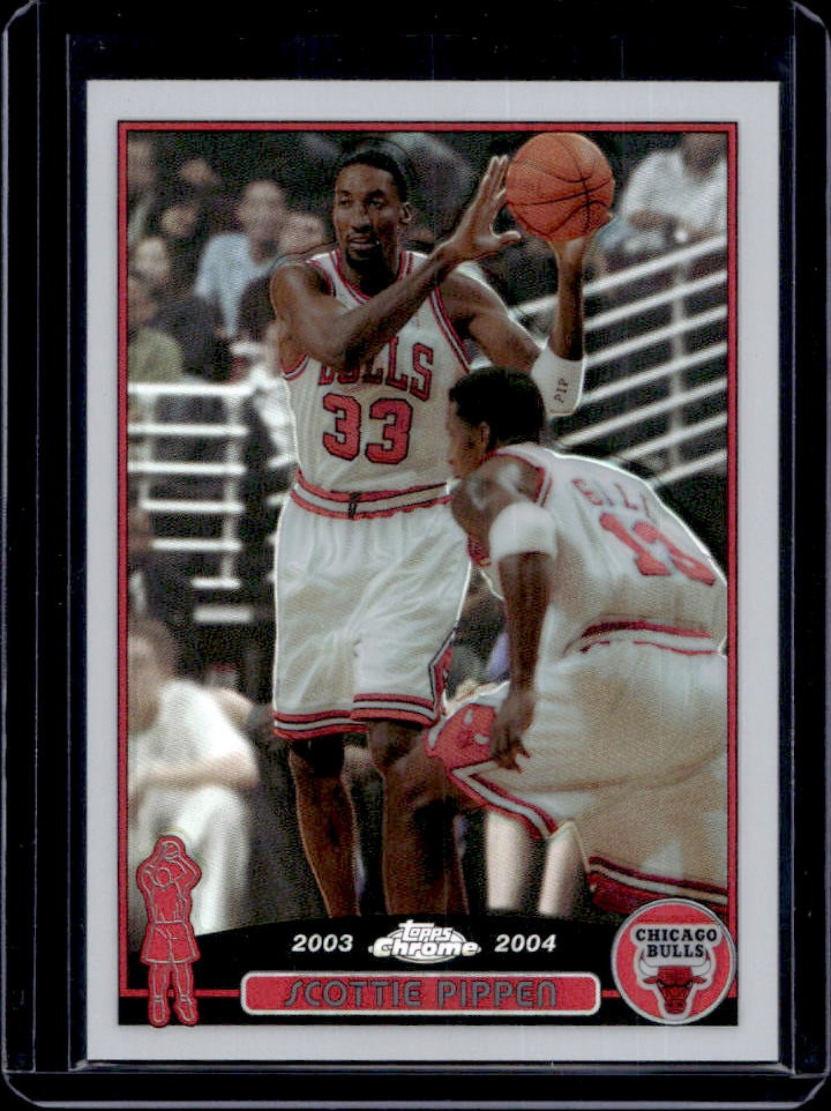2003-04 Topps Chrome Scottie Pippen Refractor #49 Bulls