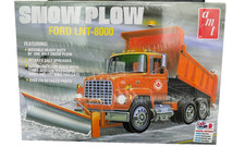New Amt Ford Lnt-8000 Snow Plow Truck Model Kit 125 Amt117806 Salt Spreader