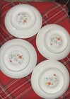 4 NEW Saucer Plate Just Flowers Mikasa A4182 Orange Flowers Japan Bone China — photo 6