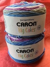 NEW Lot of 2x Caron Big Cakes Blueberry Pudding Yarn 2021 Discontinued 603 yd ea