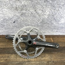 Guarnitura carbonio FSA SL-K 175mm 53/39T 130 BCD 24mm bici strada nera doppio braccio