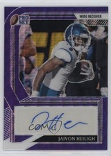 2022 Leaf Pro Set Metal Purple Wave 10/25 Jaivon Heiligh #PA-JH1 Auto 19ot