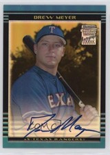 2002 Bowman Chrome Draft Picks & Prospects /50 Drew Meyer #BDP173 Auto nd3