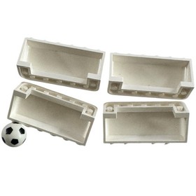 Lego White Windscreen Adidas Sports Soccer Billboard 2x6x2 4176 Lot W/Ball