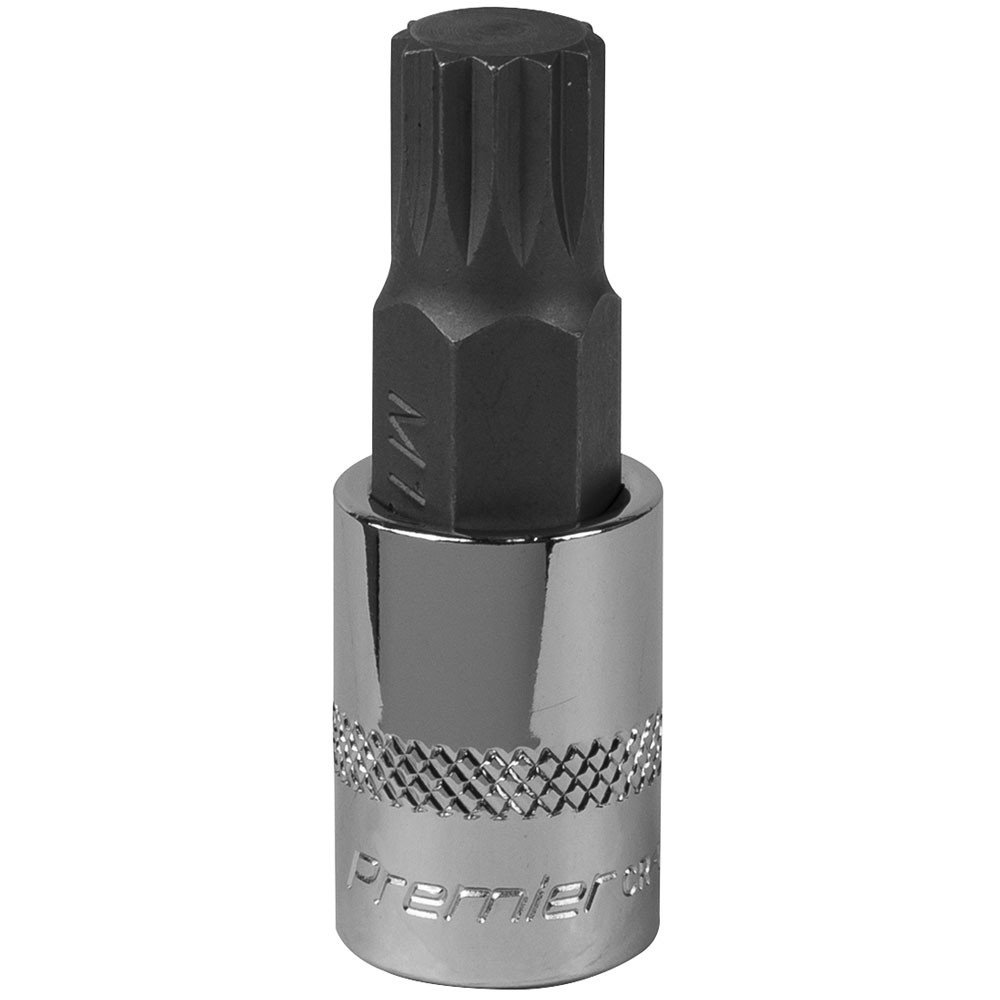 Sealey Spline Socket Bit M12 3/8""Sq Drive