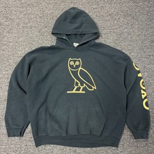 Octobers Very Own OVO Owl Hoodie DRAKE Pullover Sweatshirt Sz XL Black
