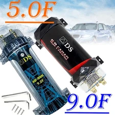 9.0/5.0 Farad Car Audio Capacitor - Power Stabilizer for Amp & Subwoofer