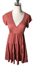 Urban Outfitters Julia Ruffle Mini Dress Size Small Cottagecore Babydoll Boho