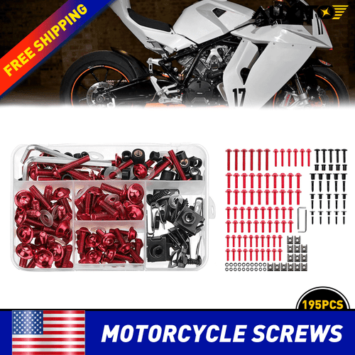 FOR HONDA CR80 CR85 CR125 CR250 CR450 CR480 CR500 FULL BODY PLASTICS BOLT SCREWS - Picture 1 of 13