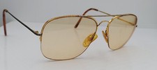 Vintage Logo Paris 287-17 Gold Pilot Half-Rim Metal Sunglasses FRAMES ONLY