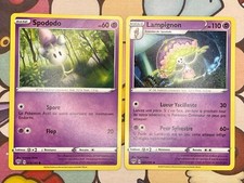 Carte Pokemon Spododo 79/189 + Lampignon 80/189 Ténèbres Embrasées