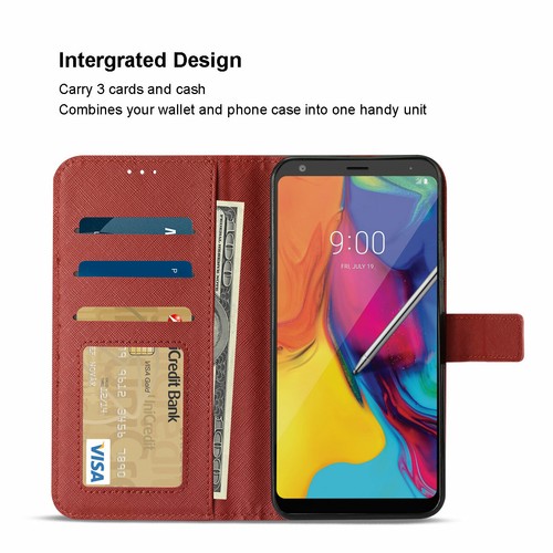 For LG Stylo 5 - 3 in 1 Magnetic Flap Wallet Cover Case w/Card Slots - 第 8/13 張圖片