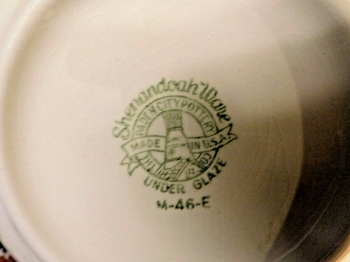 Shenandoah Ware Paden City Keramik 2 Auflaufformen 1 Deckel Floral USA M-46-B - Bild 9 von 12