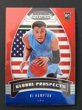 2020-21 Panini Prizm Draft Global Prospects Red White Blue Prizm #99 RJ Hampton
