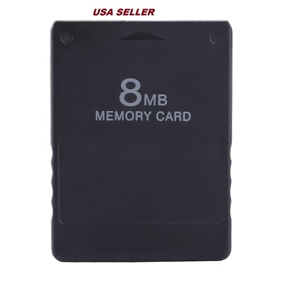 8MB Megabyte Memory Card Data Sony PlayStation 2 PS2 Slim Game