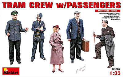 MiniArt 1/35 38007 Tram Crew with Passengers '30s-'40s (Miniatures Series)