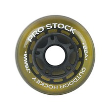 Pro Stock Inline Skate Wheel Replacement 76mm 88A Outdoor Clear Yellow/Black Si