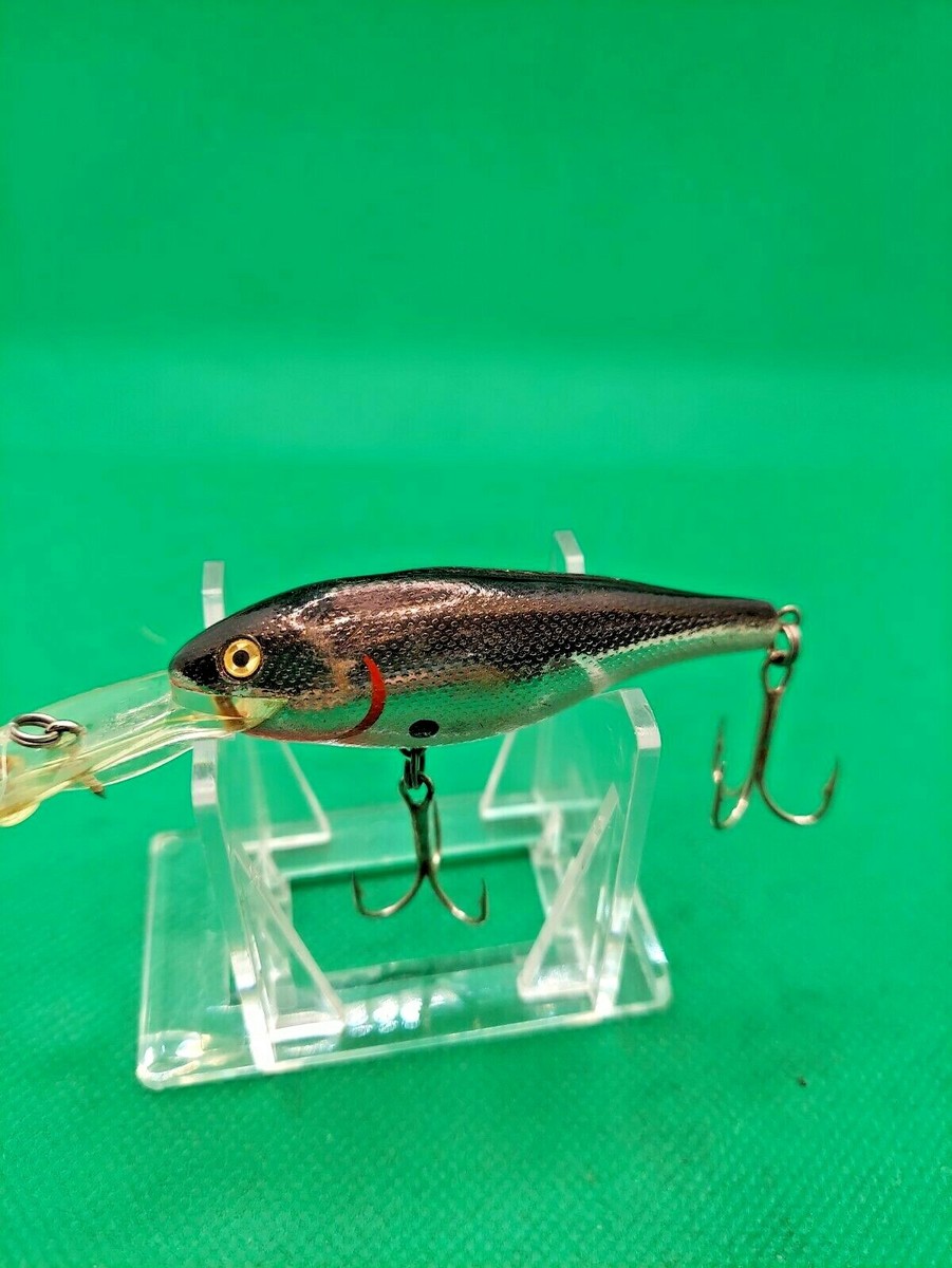 Leurre Rebel Double Deep Shad Rap – Vintage Années 80/90 – Dos Marron – Excellente Condition